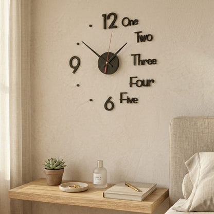 Modern 3D DIY Wall Clock