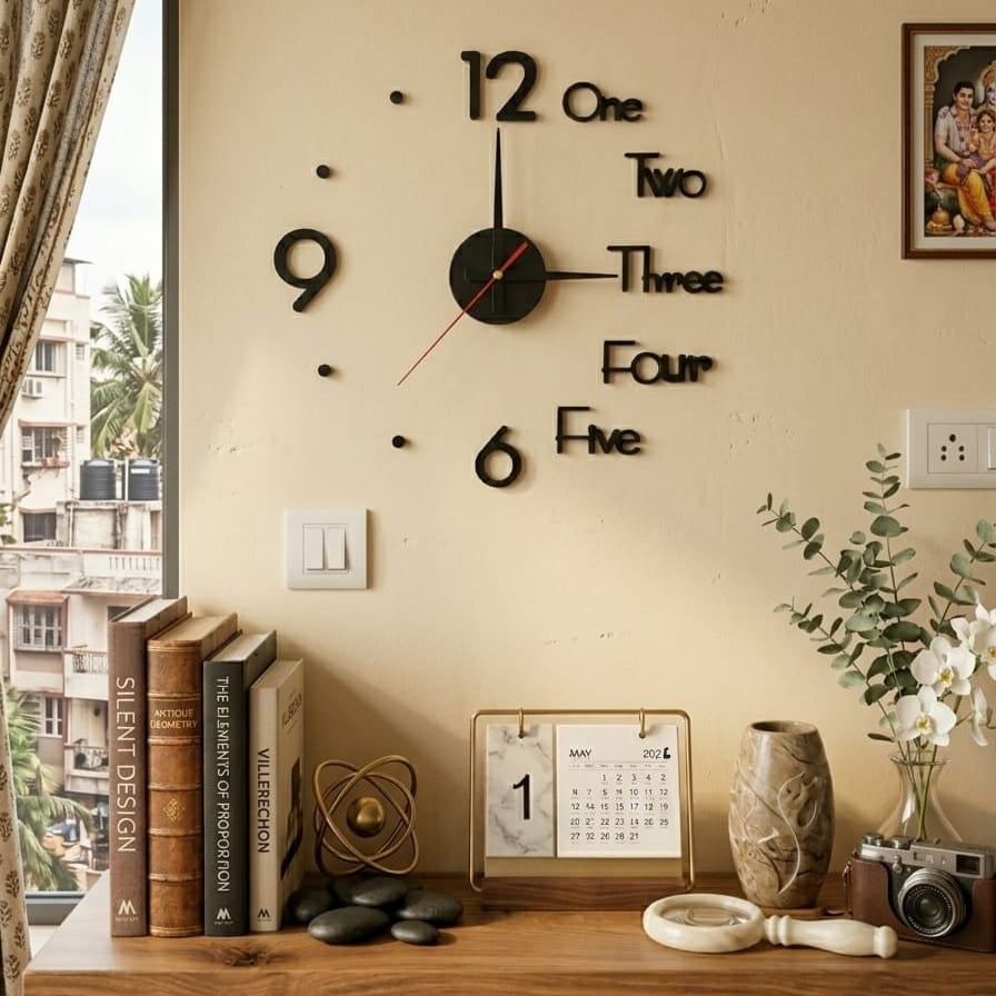 Modern 3D DIY Wall Clock