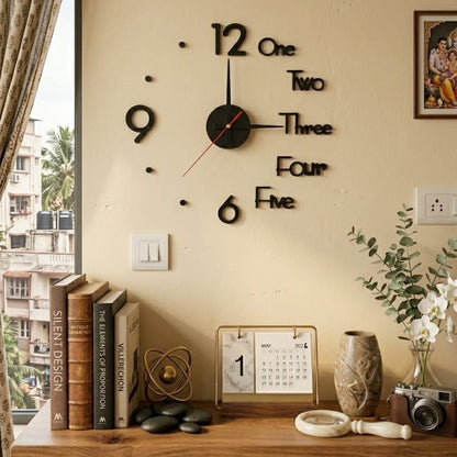 Modern 3D DIY Wall Clock