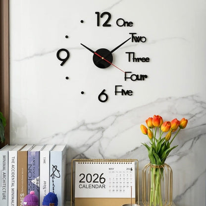 Modern 3D DIY Wall Clock